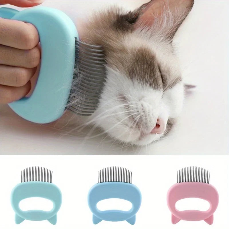 Pet Hair Removal Massaging Shell Comb Soft - MyPetDollar.com
