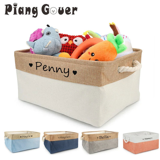 Personalized Dog Toy Basket Free Print Pet - MyPetDollar.com