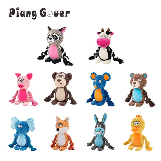 1pc Cartoon Animal Dog Toy Cute Plush Puppy - MyPetDollar.com