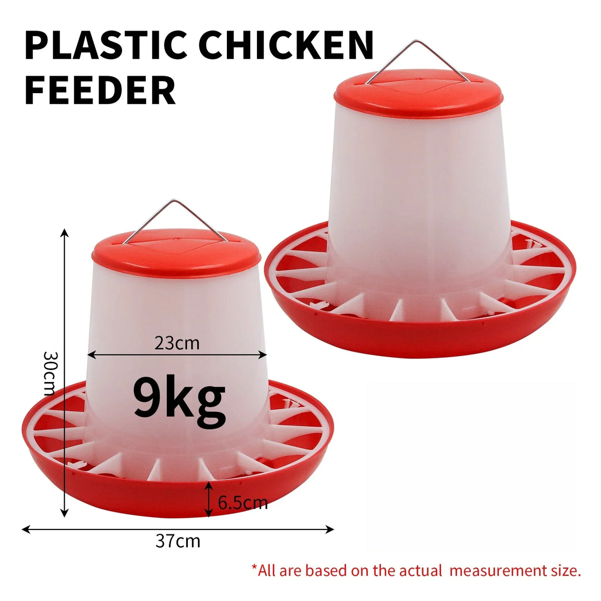 1.5 3 6 9 12kg Automatic Chicken Feeder – 9 Colors