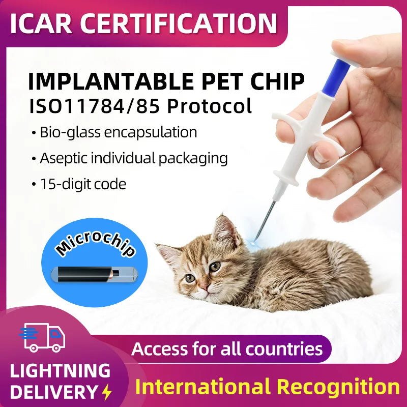 200pcs 1.25x7 syring with microchip for - MyPetDollar.com