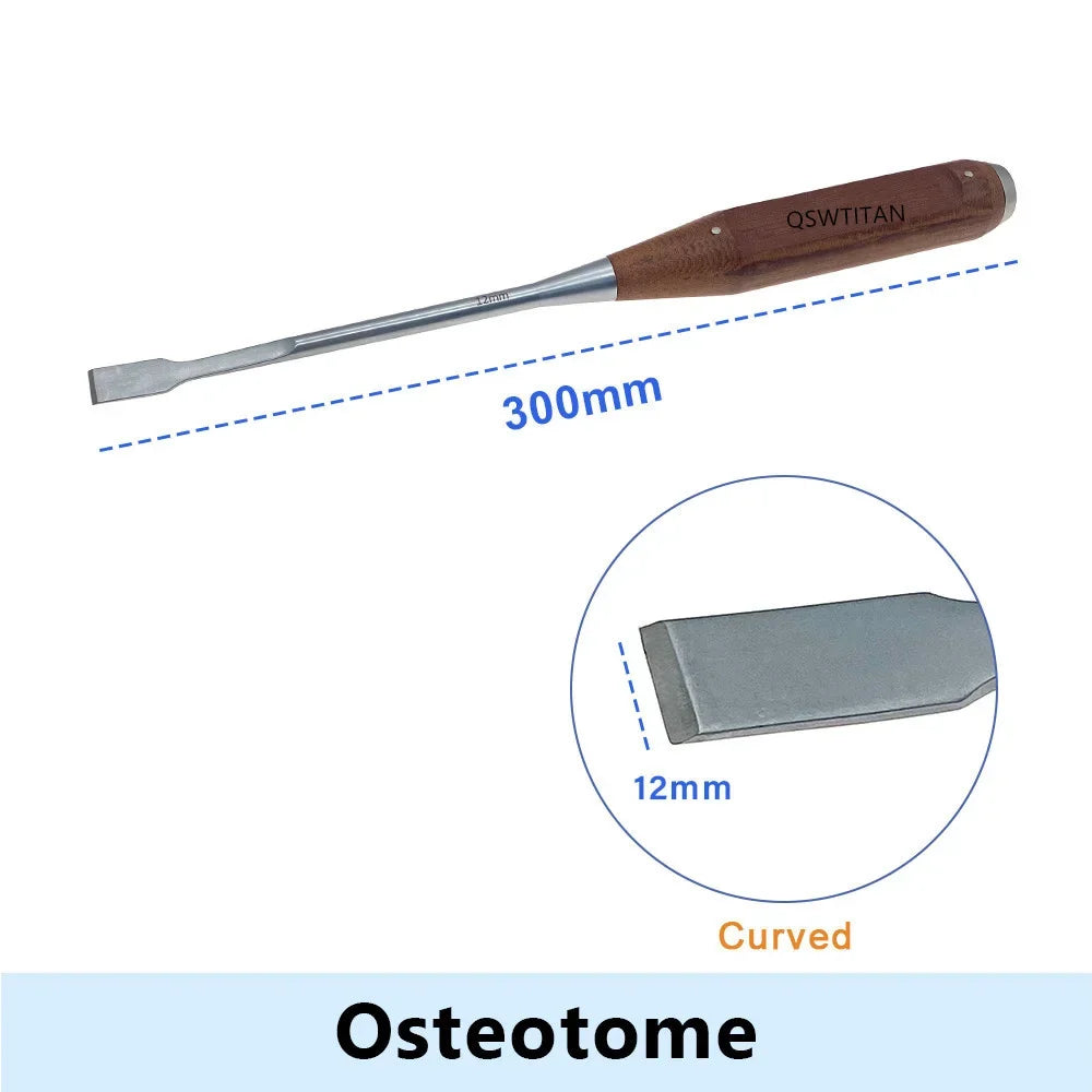 Bone Osteotomes 6mm-20mm Bone Knife curved - MyPetDollar.com