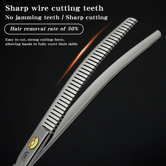 Refinement Curved Teeth Scissors Pet - MyPetDollar.com