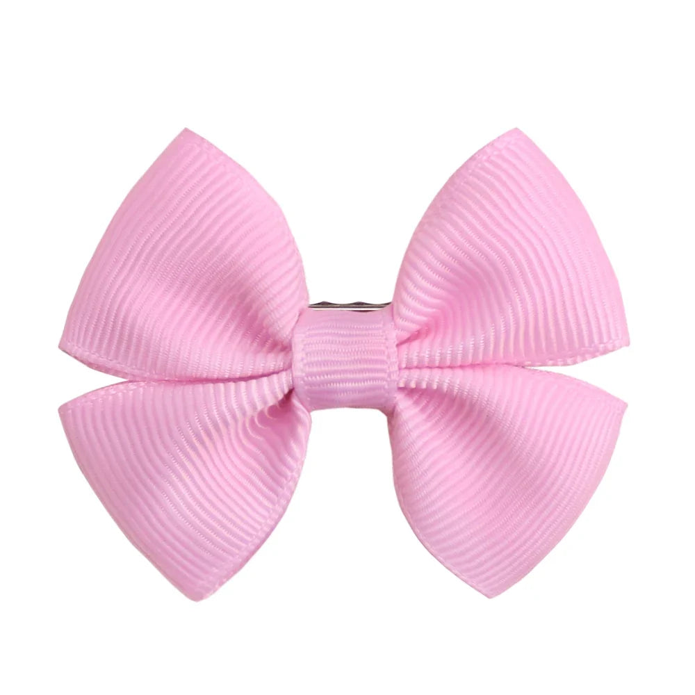 Solid Dog Bows Hair Clips Pet Bowknot Doggly Grooming