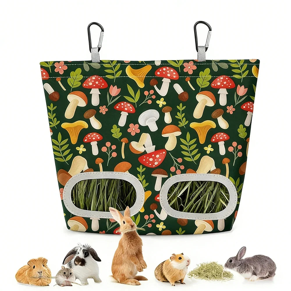 Rabbit Hay Feeder Bag Guinea Pig Hanging Hay - MyPetDollar.com