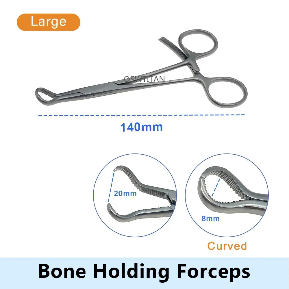 Small Serrated Bone Holding Forceps Orthopedic Mini Clamp – Dog Supplies