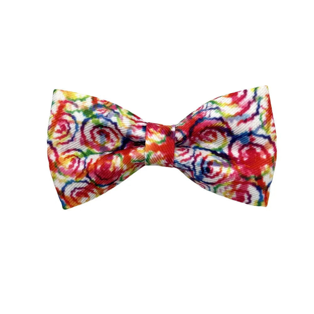 50/100pcs Tie-Dye Dog Bow Ties Slidable Pet - MyPetDollar.com