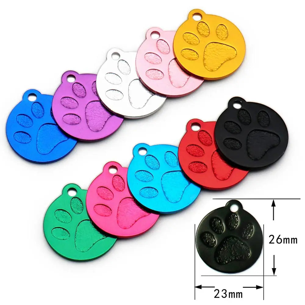 Random Mix 100pcs Aluminum Blank ID Tag - MyPetDollar.com