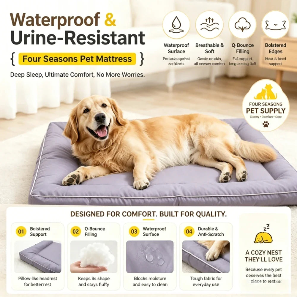 Summer Waterproof Dog Bed All Seasons Oxford - MyPetDollar.com