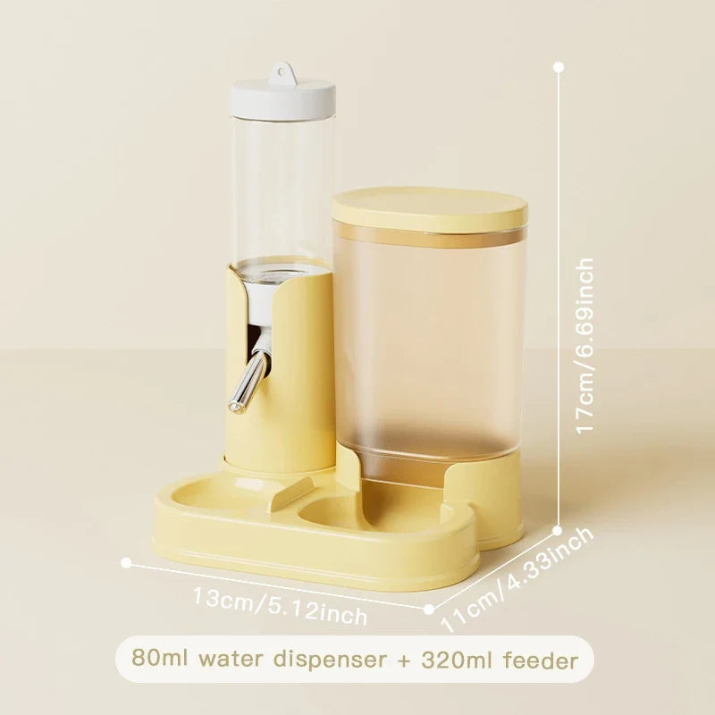 Auto Feeder and Waterer Two-in-one for Hamsters Guinea Pigs – 3 Colors