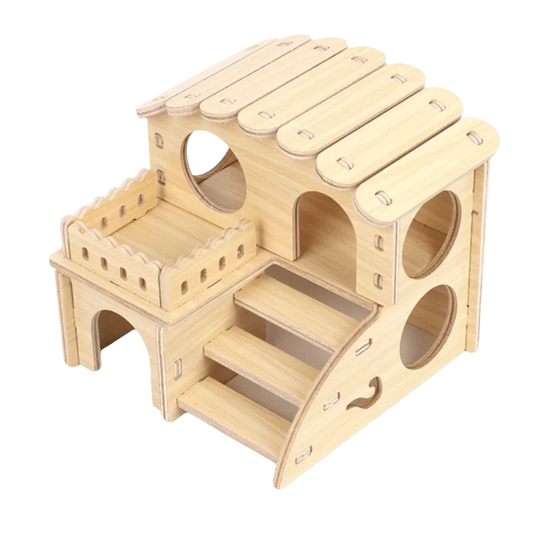 New Wooden Hamster Villa Chewable Durable - MyPetDollar.com