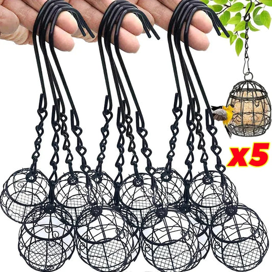 Hanging Metal Bird Feeder Ball-shaped Bird - MyPetDollar.com