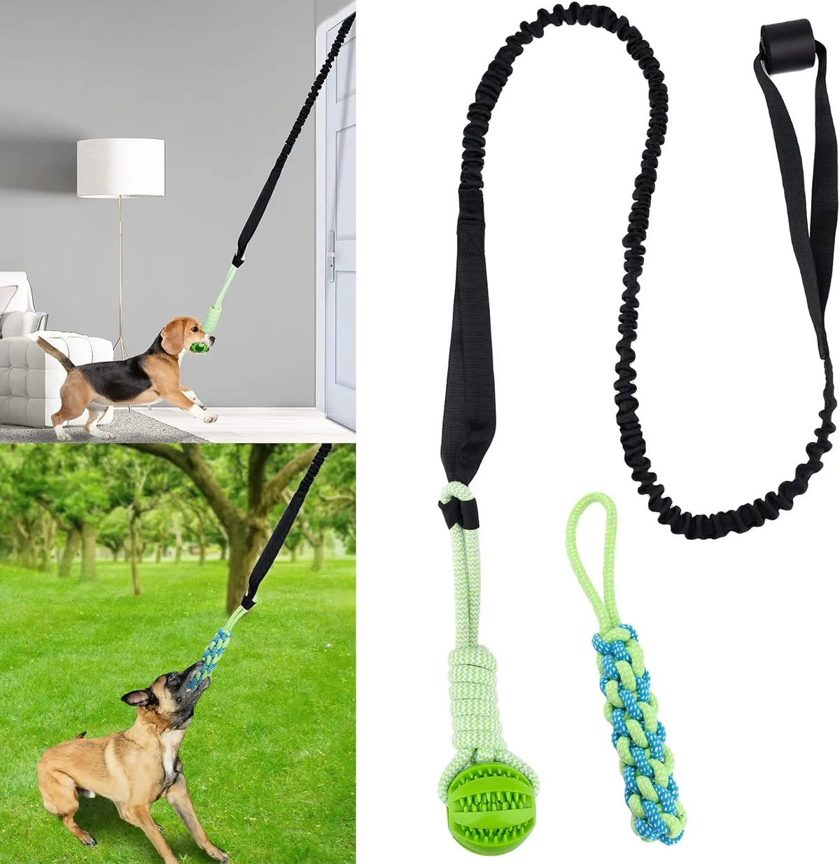 Spring Pole Dog Rope Toys, Dog Interactive - MyPetDollar.com