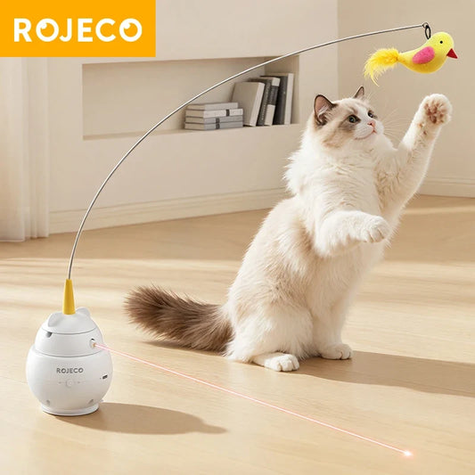 ROJECO 2 in 1 Laser Smart Cat Toy Funny - MyPetDollar.com