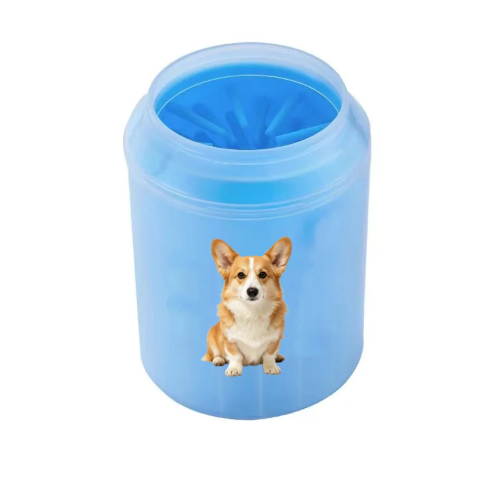 Custom Logo Soft Silicone Dog Paw Cleaner - MyPetDollar.com
