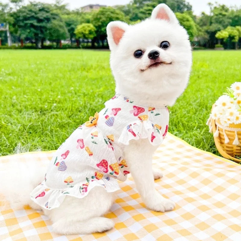 Princess Style Dog Dresses Summer Strawberry - MyPetDollar.com