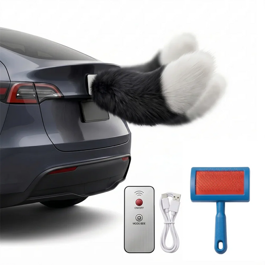 Fluffy Motorcycle Tail Decoration Vehicle - MyPetDollar.com