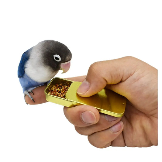 Mini Iron Tank For Bird Feeding Educational - MyPetDollar.com