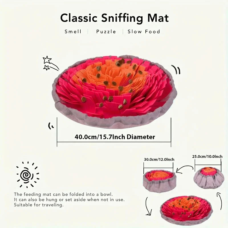 Washable Felt Pet Sniffing Pad Foldable Dog - MyPetDollar.com