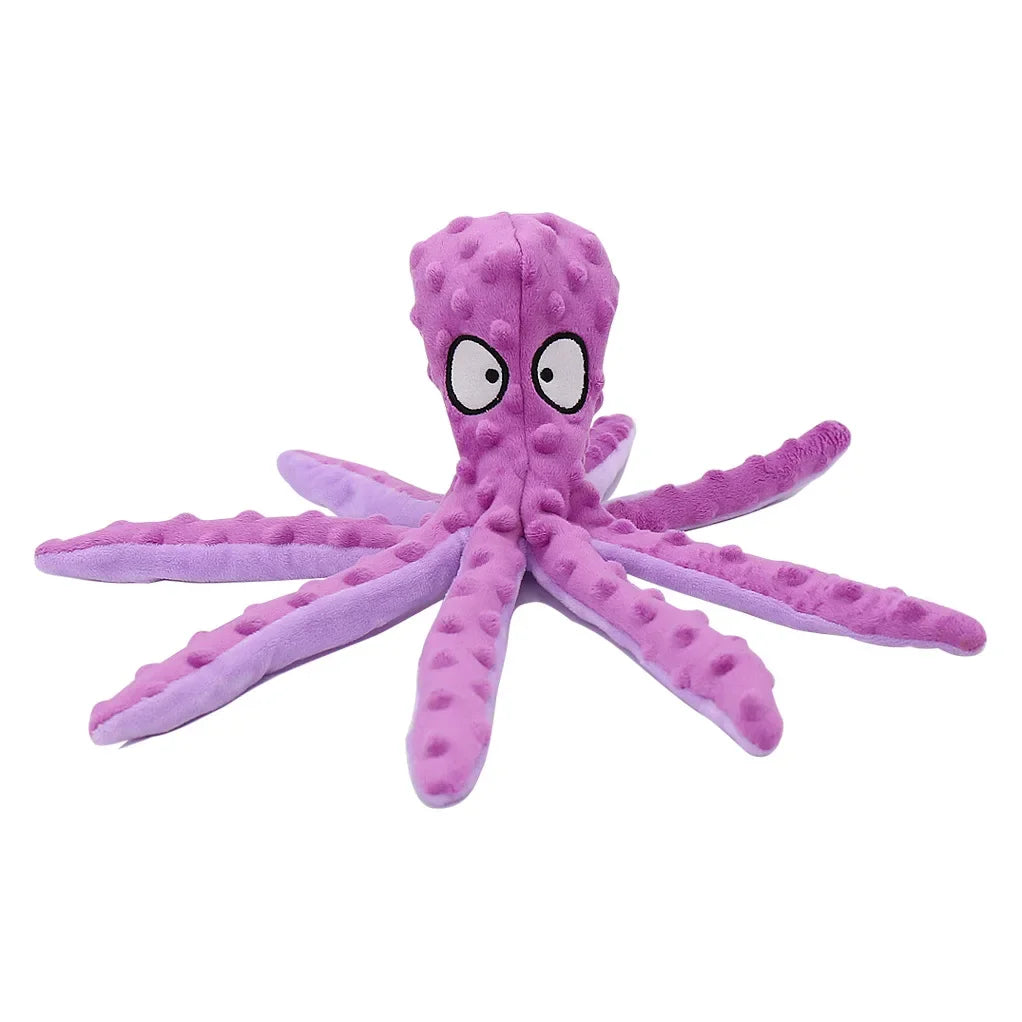Interactive Pet Plush Plaything Dog Sound Octopus Animal Shape – Dog Toys & Play