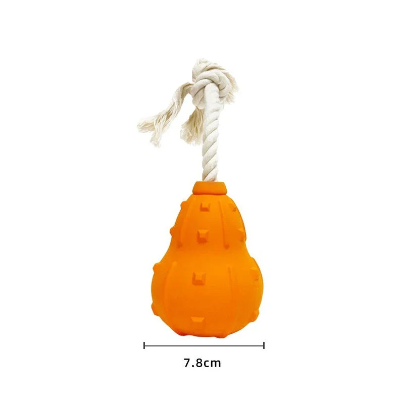 Dog Toys Tyre Natural Rubber Squeaks Strong Durable Pulling – 5 Colors