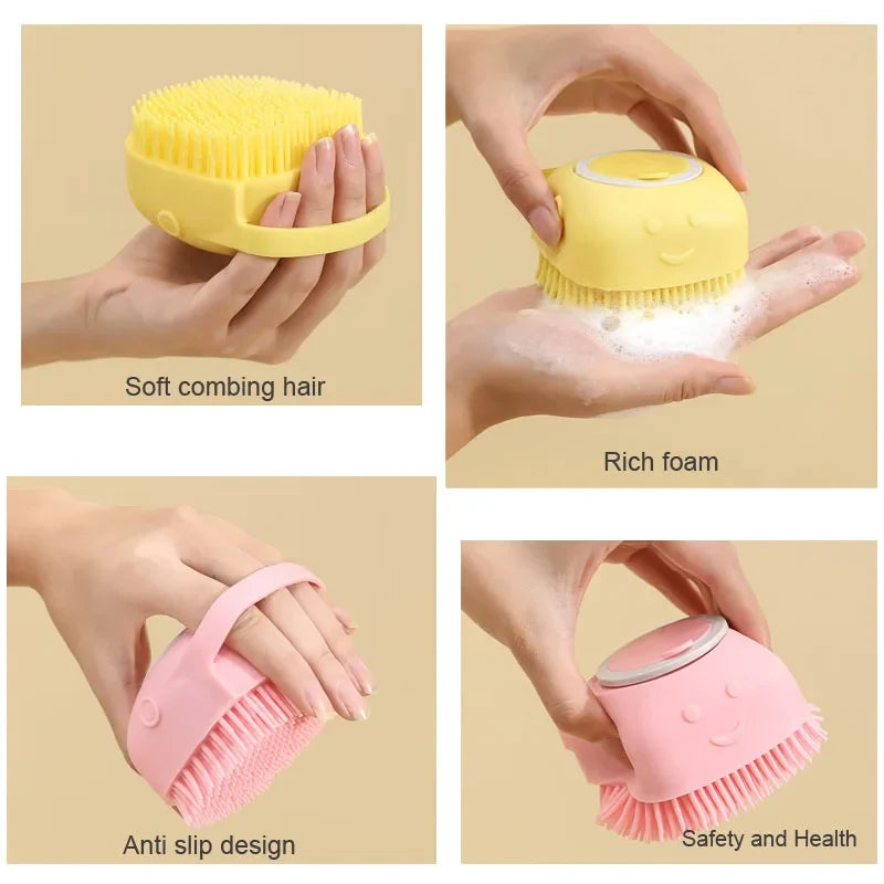 Pet Bath Brush Pet Massage Brush Shampoo - MyPetDollar.com