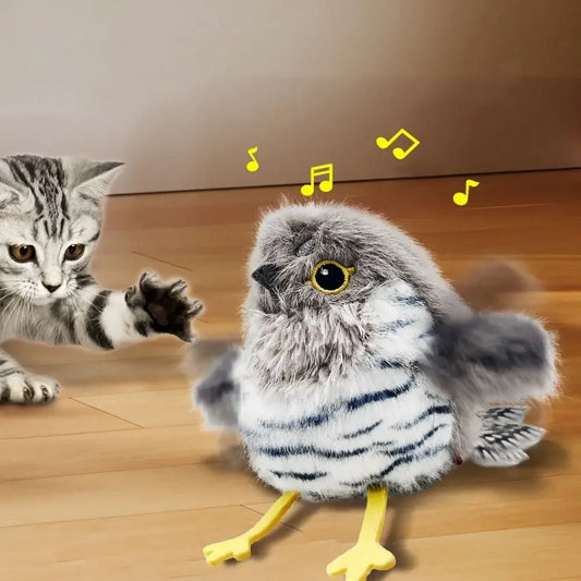 Electric Chirping Bird Toy USB Rechargeable - MyPetDollar.com