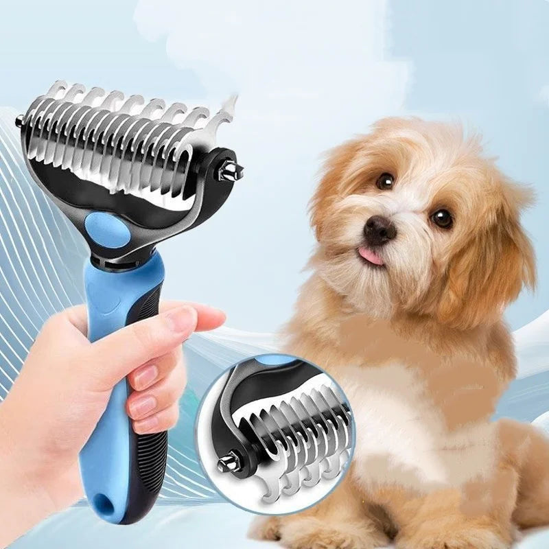 Double Sided Stainless Steel Pet Deshedding - MyPetDollar.com