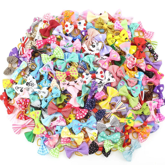 Set Cute Pet Bows Small Dogs Grooming - MyPetDollar.com