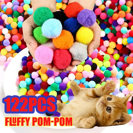 122pcs Random Color Multi-Size Fluffy - MyPetDollar.com