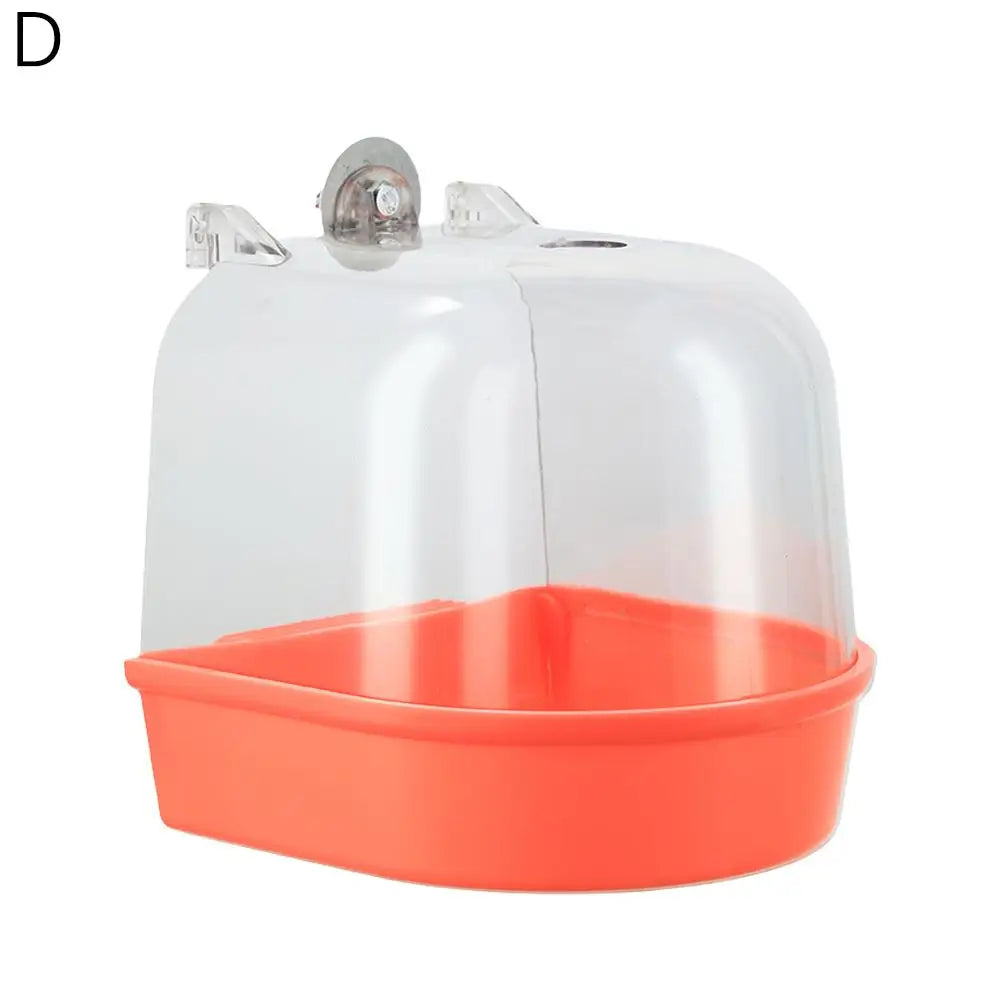 4colors Bird Bath for Cage Cleaning Pet Supplies Cockatiel – 4 Colors