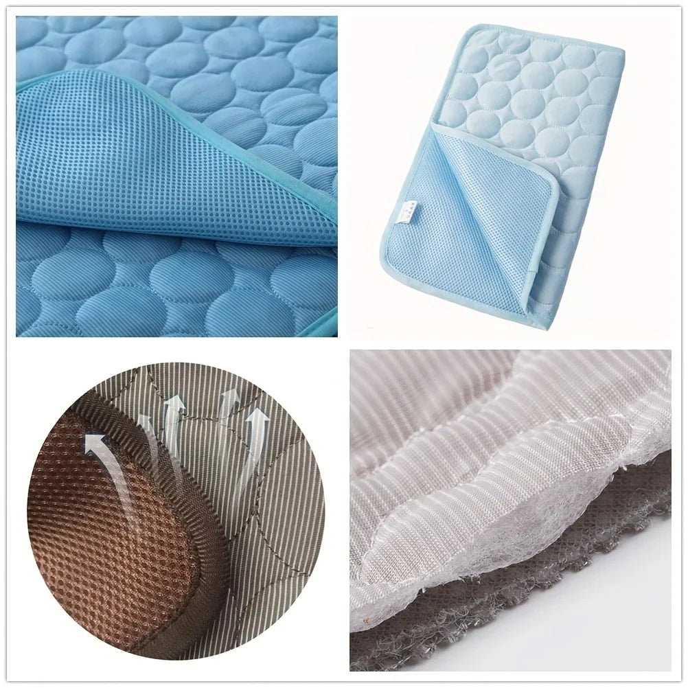 Dog Cooling Mat Summer Pet Cold Bed Extra - MyPetDollar.com