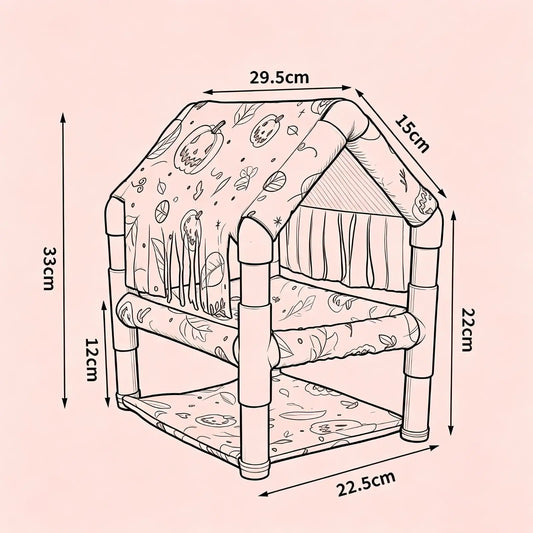 Guinea Pig Hideout Accessories - MyPetDollar.com