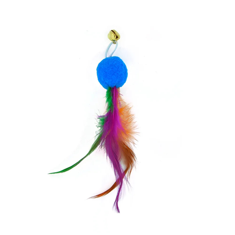 Cat Feather Toy Accessories False Mouse Worm - MyPetDollar.com