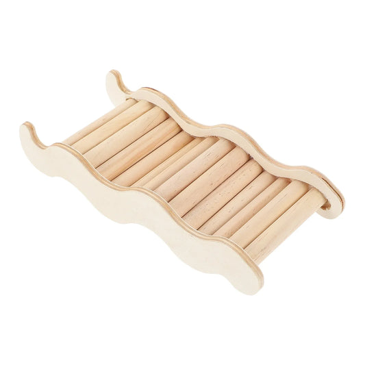 Natural Wood Hamster Ladder Climbing Bridge - MyPetDollar.com