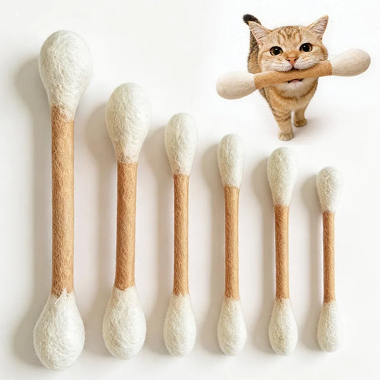 Creative Large Catnip Cotton Swab Rope Toys - MyPetDollar.com