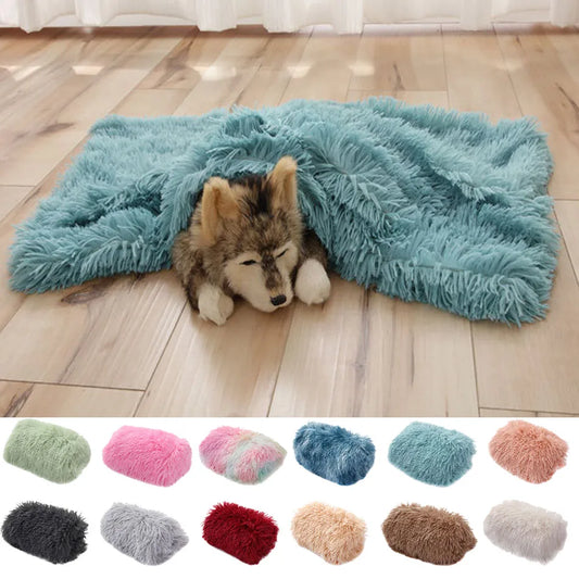 Dog Bed Mat Pet Cat Plush Soft Warm Cushion - MyPetDollar.com