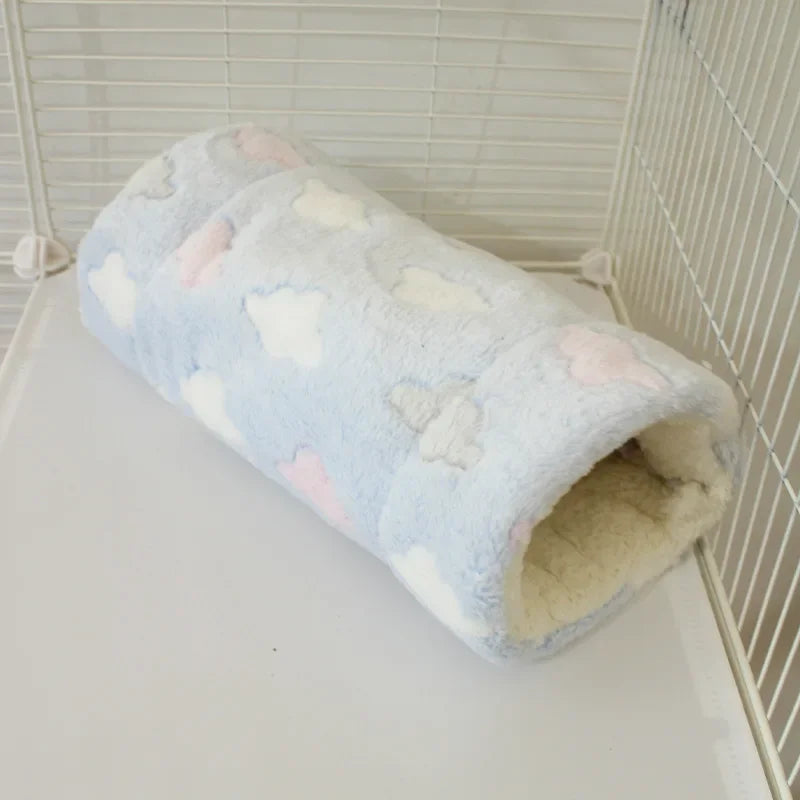 Flannel Small Pet Tunnel Soft Warm Hamster Hanging Bed – 6 Colors