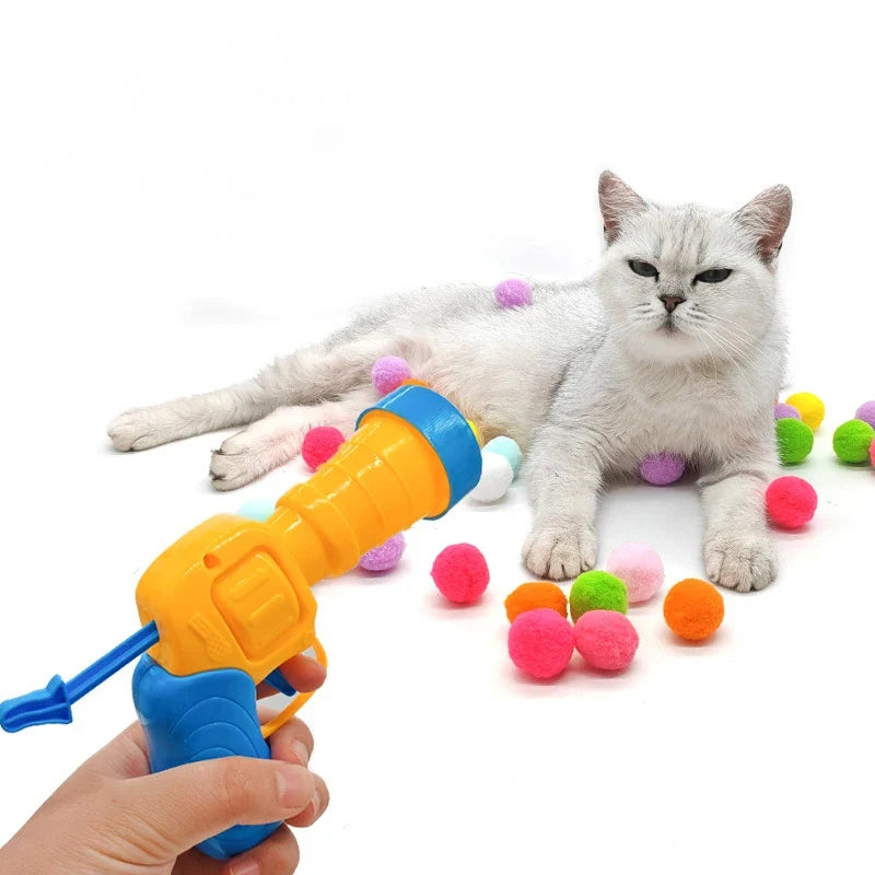 Cat Plush Ball Shooting Gun Relieving - MyPetDollar.com
