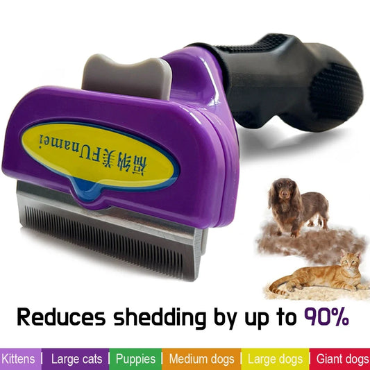 Long Hair Cat Brush Pets Deshedding Tool for - MyPetDollar.com