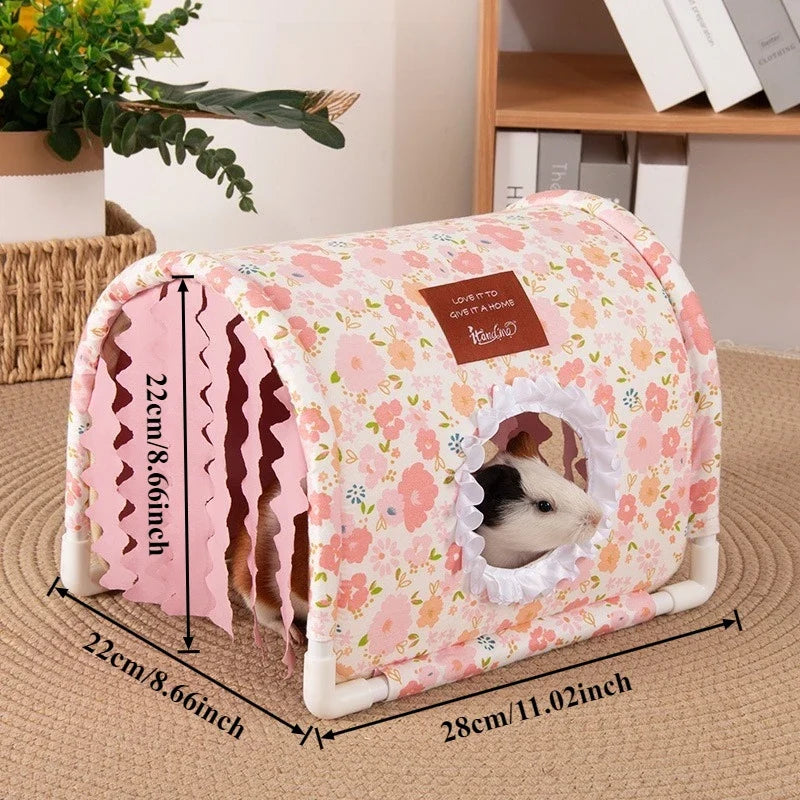 Hamster Shelter Small Rabbit Dutch Pig Guinea Triangle – 3 Colors