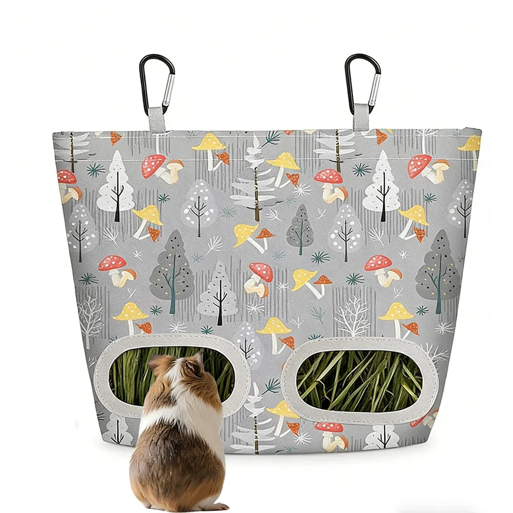 Rabbit Hay Feeder Bag Guinea Pig Hanging 29 2x23cm Feeding – 2 Colors