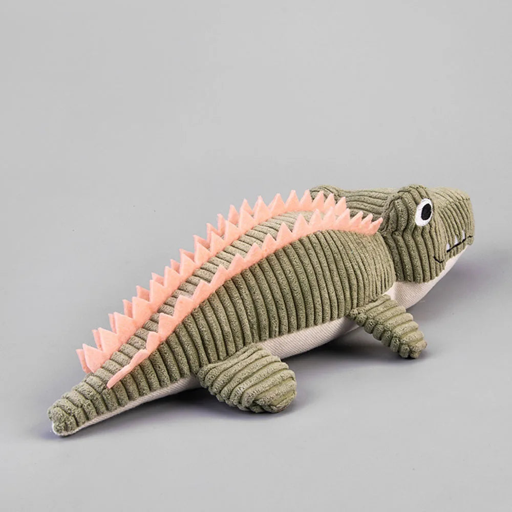 Realistic Crocodile Plush Dog Toy - Squeaky - MyPetDollar.com
