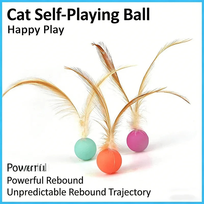 Soft Elastic Bouncy Cat Toy Luminous Glow - MyPetDollar.com