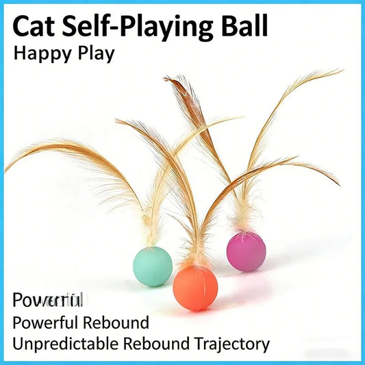 Soft Elastic Bouncy Cat Toy Luminous Glow - MyPetDollar.com
