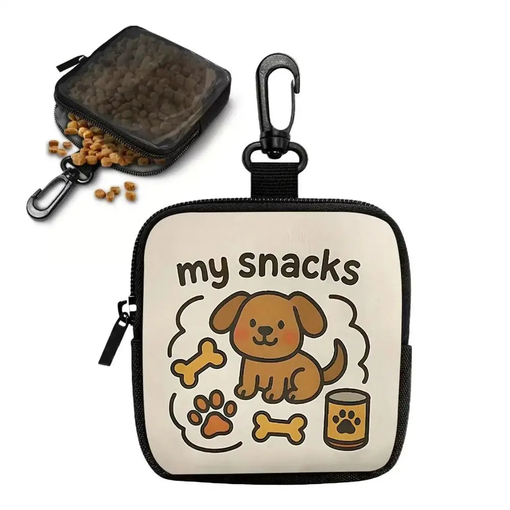 Portable Canvas Dog Treat Pouch PVC - MyPetDollar.com