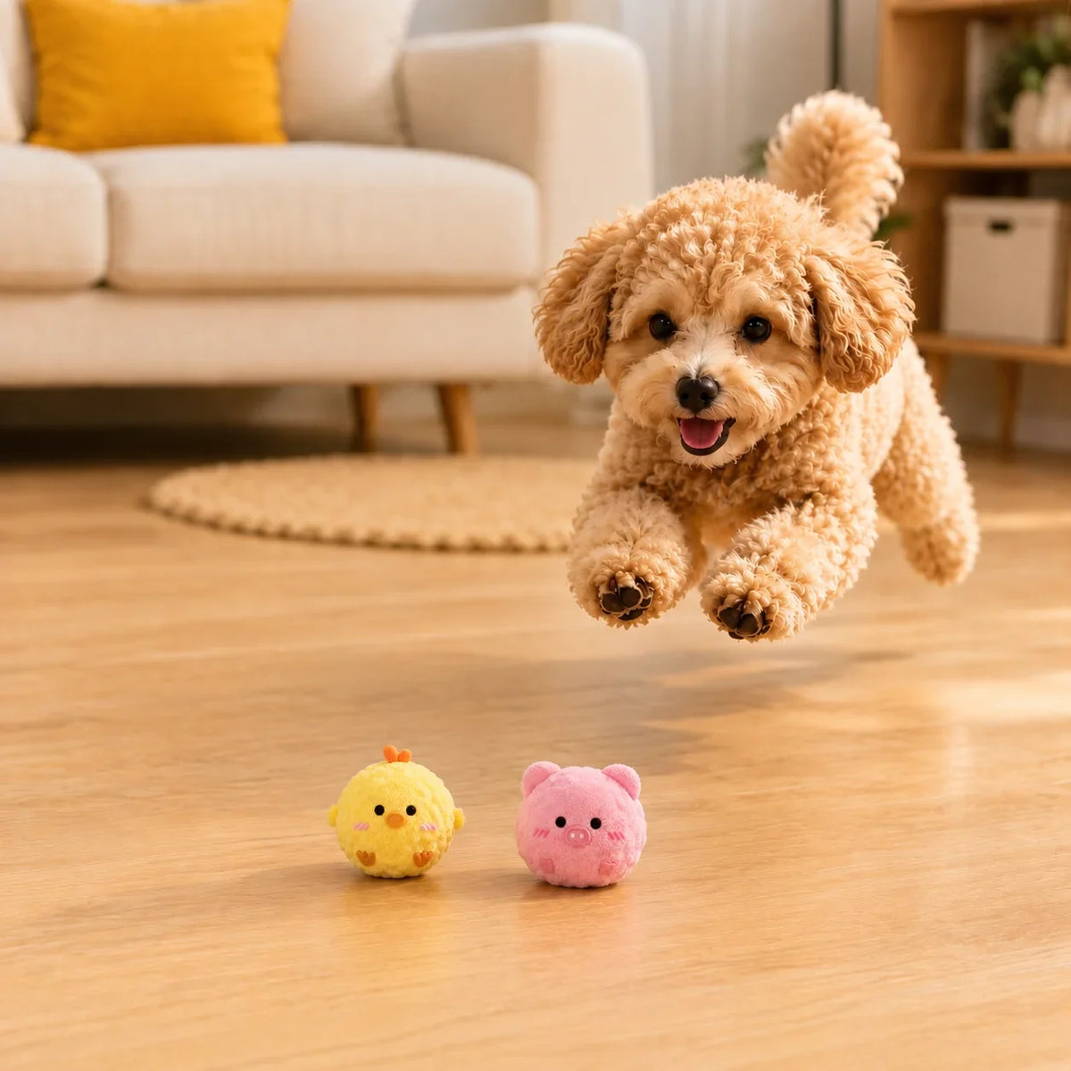 2pcs Pet Interactive Bouncing Sound Toy Ball - MyPetDollar.com