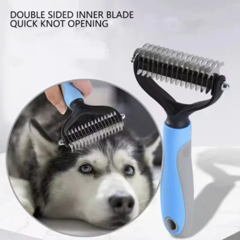 Double Sided Stainless Steel Pet Deshedding - MyPetDollar.com