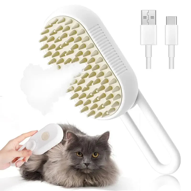 Cat Dog Steamy Brush Steam Brush Electric - MyPetDollar.com
