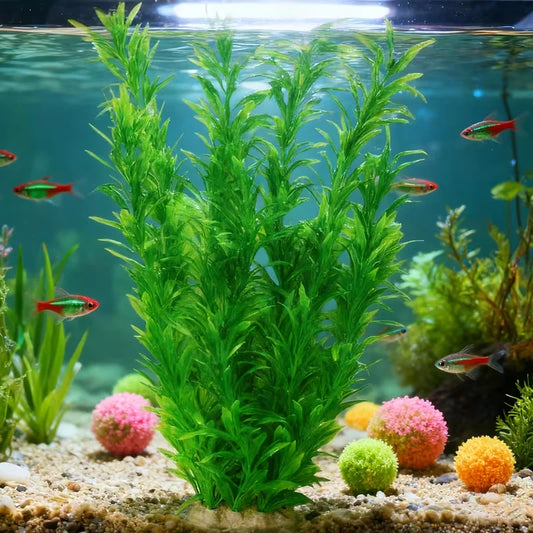 40cm Handmade Aquatic Plant Landscape Green - MyPetDollar.com